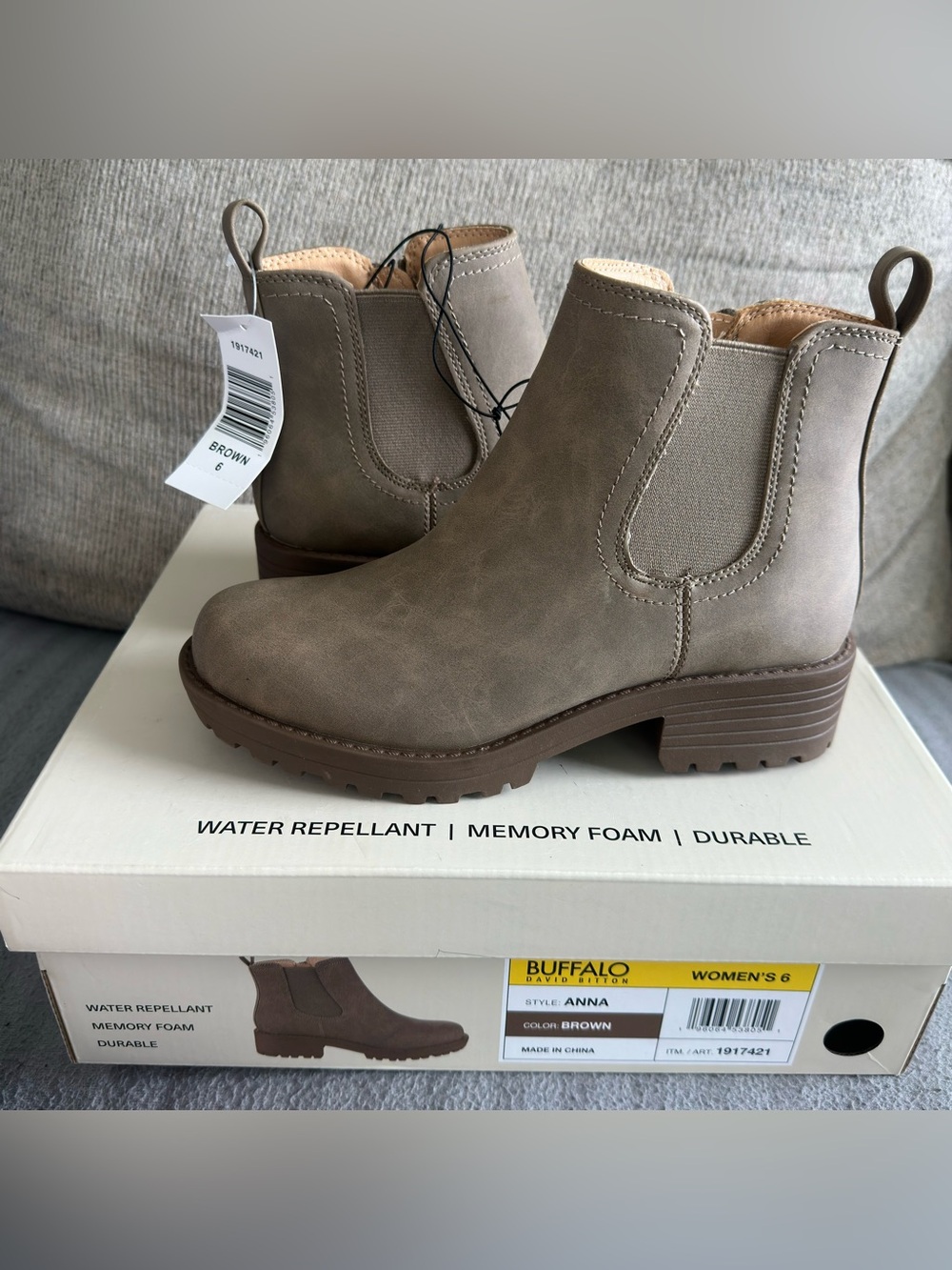 Buffalo David Bitton New Women's Chelsea Ankle Boots Brown Size 6